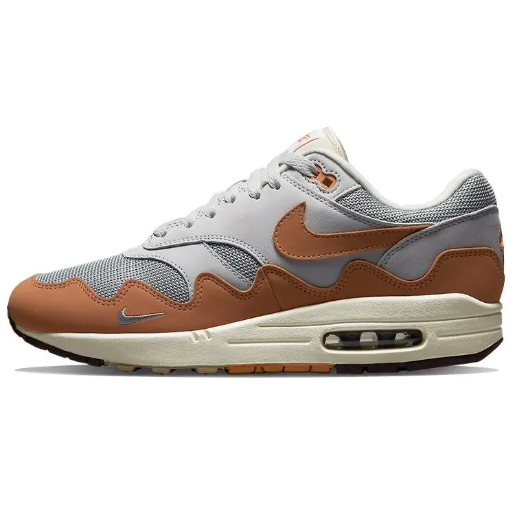 Nike X Patta Air Max 1 Monarch' Retro Cushioned Breathable Low Top Casual Running Shoes Unisex DH1348-001