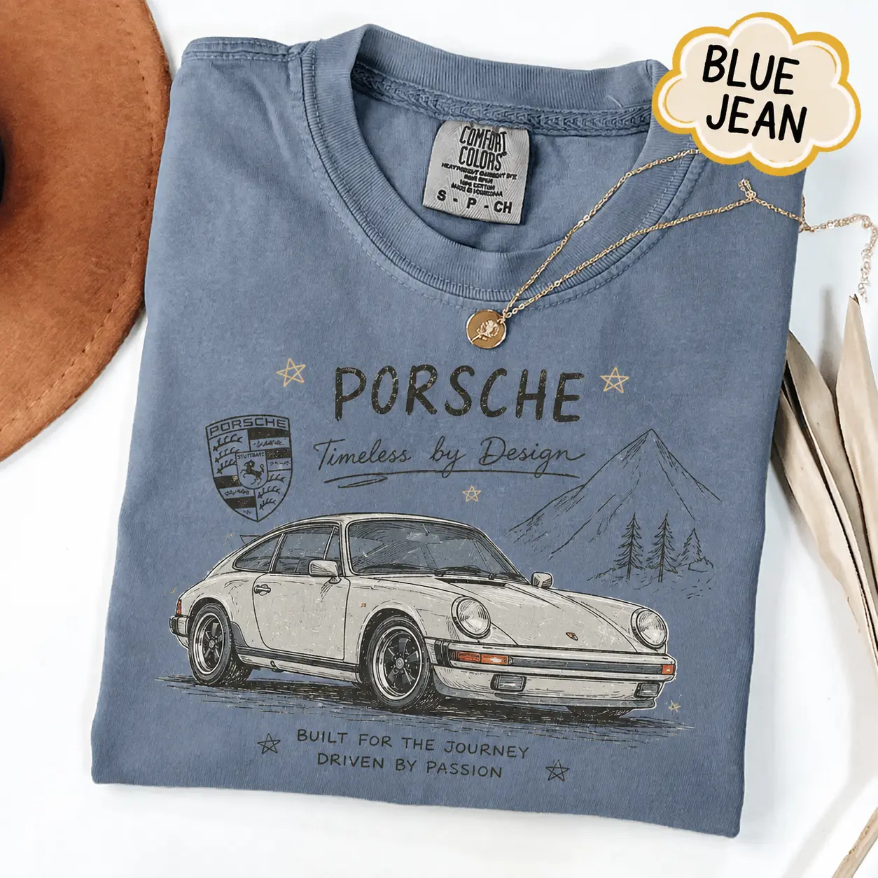 Porsche 911 Comfort Colors T Shirt, Timeless Classic Sports Car Graphic Tee, Vintage German Automotive Design, Retro Car Lover Racing Gift for Men and Women