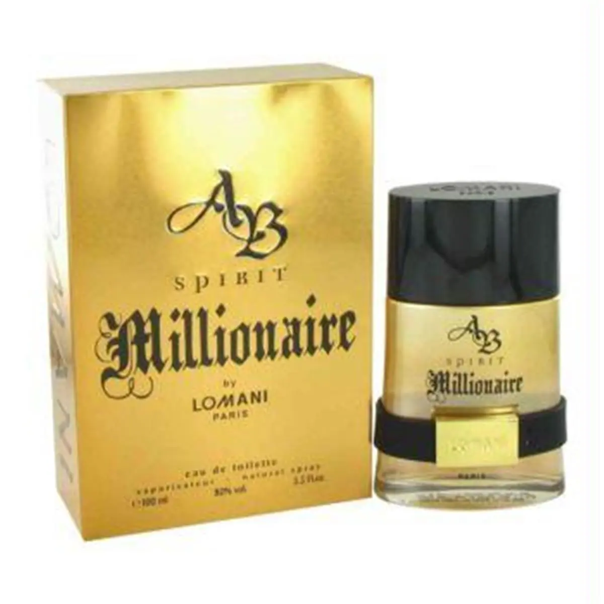 212 MAIN Spirit Millionaire by Lomani Male Bottled Spray Men's Fragrance, 3.3 fl oz Eau De Toilette, with Immediate Effect