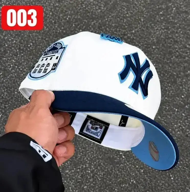 New Era New York Yankees 9FORTY A-Frame Snapback Hat – White Crown Red Brim – Adjustable MLB Baseball Cap
