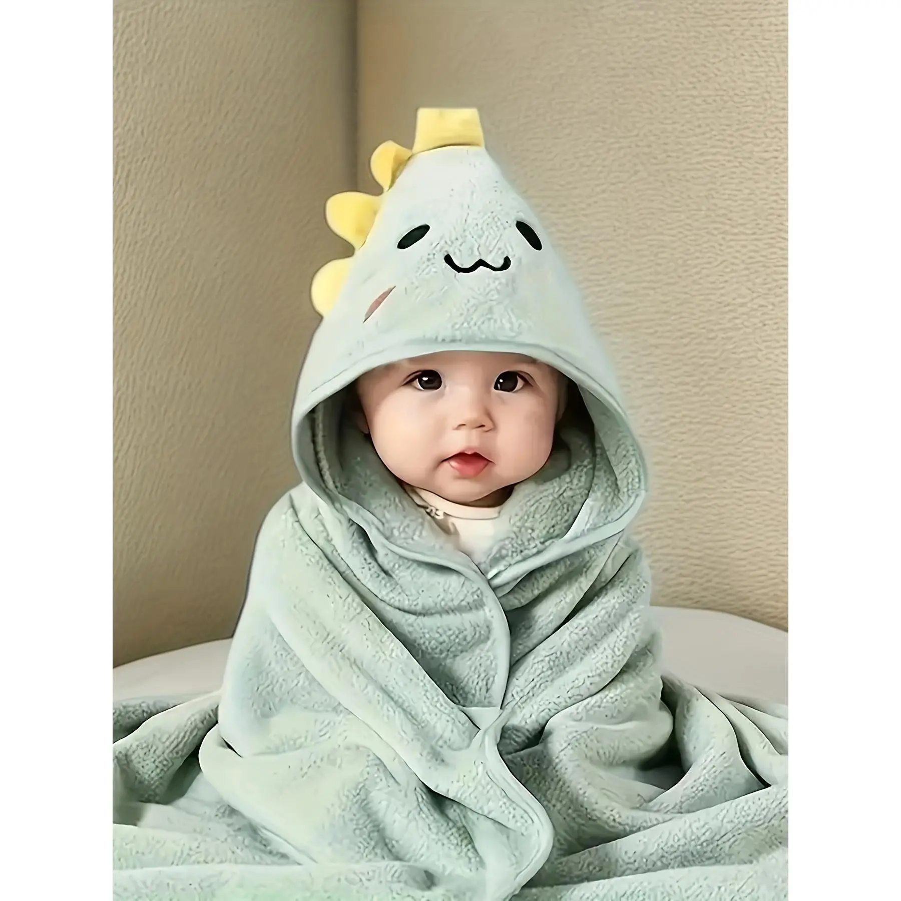 Kids' Hooded Bathrobe - 1-Pack New Animal Graphic Design (Bear,Rabbit,Tiger) Soft Loose Polyester Absorbent Machine Washable Robe for 0-3 Years,Pink,Bathroom Use, Baby, Playful Kids, Playful Wear, Soft Polyester
