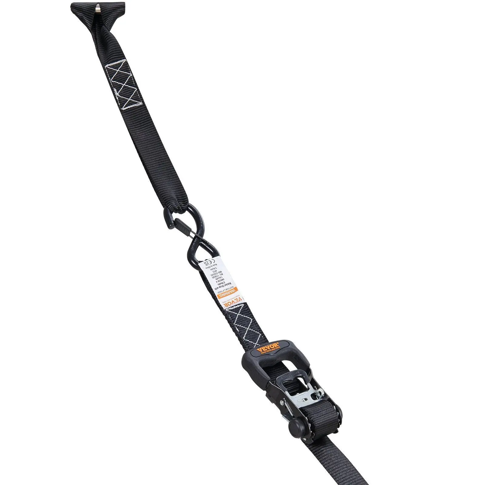 Ratchet Tie Down Straps with Padded Handles (4 Pack) - 5208 lbs Max Break Strength