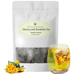 Organic Chicory and Gardenia Tea – Supports Kidney & Liver Health, Natural Blend with Licorice, Chrysanthemum, Orange Peel & More, 150g