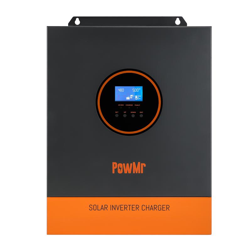 PowMr 5000W 48V Hybrid Solar Inverter 110V Off Grid 80A MPPT Controller ...