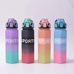 Juliu Gradient 800ml Sports Bottle  PC Material | Reusable | Multi - Scene | Back - to - School/Birthday Gift | For Sports Enthusiasts/Students/Couples
