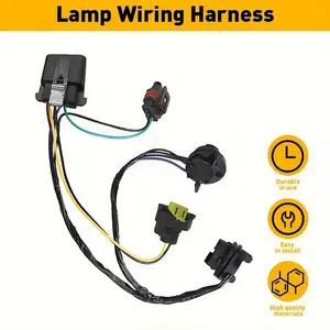 2pcs Silverado Headlight Wiring Harness, 645-745 645745   645 745 15841609 25962806   Headlight Wire Harness Compatible With 2008 2009 2010 2011 2012 2013 2014 Silverado 1500 2500HD 3500HD