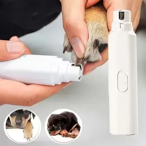 Electric Pet Nail Grinder for Dogs & Cats, Battery Operated Nail Trimmer for Large & Small Breeds, Essential Grooming Tool for Paws Care