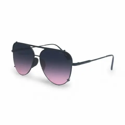 TopFoxx Cristina Faded Purple & Pink Aviator Sunglasses - High Quality Eyewear, Tangle-Free Frame, Shatter-Resistant Lenses, UV400 Protection - Stylish Accessories, Fashion Sunglasses for Women - Round Shades Unisex Accessory