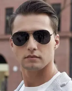 Tom Cruise Sunglasses Shades | Black Frames and Black Lenses | Unisex Sun Protective Summer Sun Glass | Sunglasses for Women & Men - Black