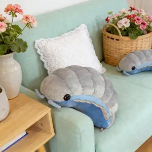 30cm/11.81in Jumbo Pill Bug Plush Toy 30cm | Ultra Soft Isopod Animal Pillow Funny Insect Doll | Unique Christmas Gift & Science Themed Room Decor