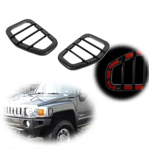 2pcs Front Side Marker Lamps Housing Trim Covers For Hummer H3 All Models 2005/2006-2010 , Replaces OEM # HU2551100 HU2550100