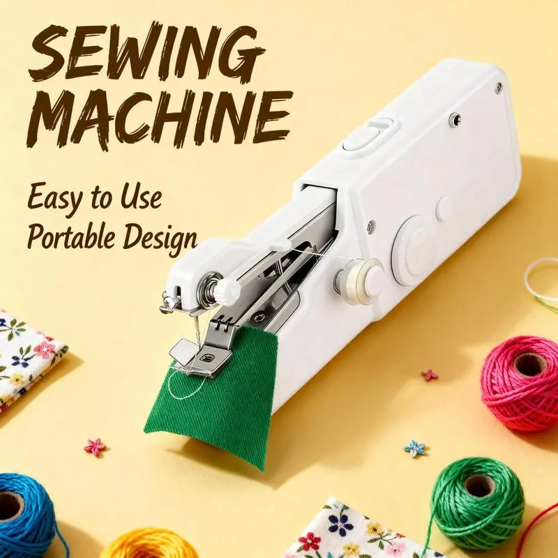 Portable Compact Electric Handheld Sewing Machine - 1 Count, Easy to Use, Versatile for Beginners, Home DIY Clothing Repair Tools (Fashion & Wedding Accessories Compatible), Mini, Portable Design