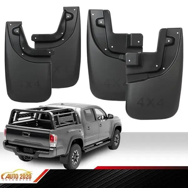 Vehicle Specific Mud Flaps & Splash Guards for Toyota Tacoma 2005-2015, Front & Rear Mud Guards, High Quality Guaranteed, Mounting Hardware Included
