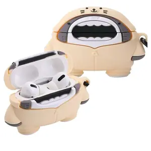 Inspired Cool Case for AirPods PRO Colorful Protective Cover with Design & Carabiner Hook Protection