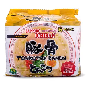Sapporo Ichiban Instant Noodle, Tonkotsu Flavor 5pk