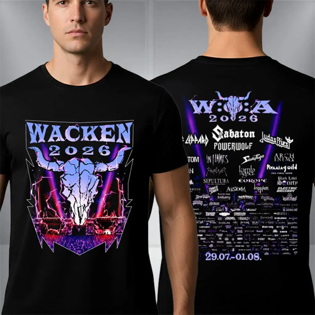 Wacken Music Festival 2026 Merch Electric Line Up T-Shirt Present For Music Lovers - T-Shirt HG