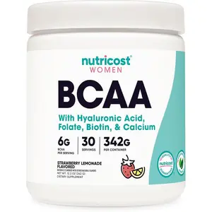 Nutricost BCAA for Women (Strawberry Lemonade, 30 Servings) - Formulated Specifically for Women - Non-GMO and Gluten-Free