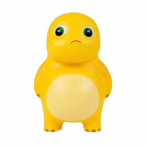 Yellow Squishy Dinosaur Fidget Toy - 1 Pack Soft Stress Relief Toy for Desk, Office Use, Squishy Fidgets