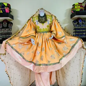 Peach color Afghani outfit Womenswear