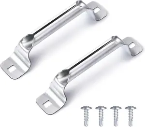 2 Packs Garage Door Lift Handle, Heavy Duty Galvanized Roll Grip for Lift Handle Replacement