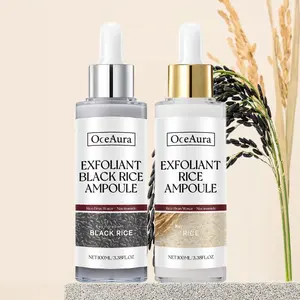 Peel Shot Glow Rice Ampoule Duo - Brightening, Exfoliating Liquid Serum with Hydrolyzed Peptides, Caffeine, Niacinamide, Collagen - Moisturizer for All Skin Types, Hyperpigmentation Brightening, Firming, Soothing Self Care Products Set