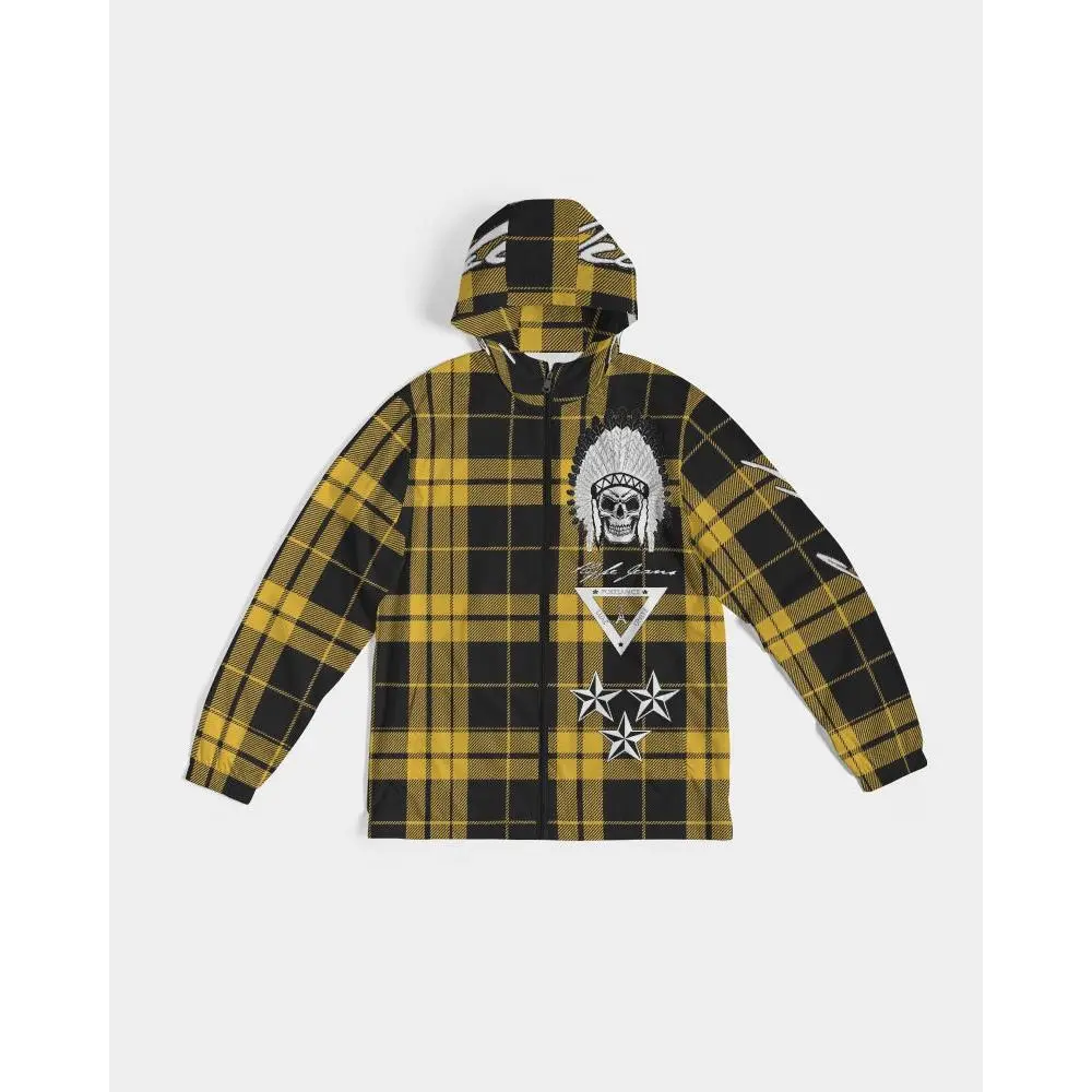 Hype Jeans Company Yellow Plaid Men's Windbreaker