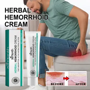 Herbal Hemorrhoid Cream - Fast Absorption & Active Antibacterial Action - Relieves Perianal Itching Pain Discomfort - Moisturizing Formula for Anus Care - Healthcare Therapeutic Treatment for Wellness - Fitness