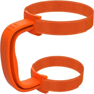 11 Colors  Upgrade Anti-Slip Adjustable Handle Fit for 20 Oz to 44 Oz of , RTIC, Ozark Trail, Simple-Moden, SIC, ,   Brand Travel Tumbler Cup Mug  (Orange)