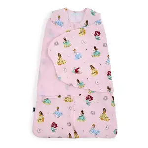 HALO Sleepsack 100% Cotton Swaddle Wrap Disney Baby Collection - Princess S: Snug Fit, Covered Zipper, Sleeveless