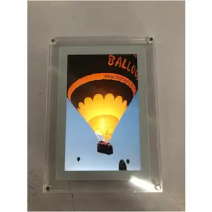 Acrylic Digital Photo Frame with Video Playback & 1GB Storage – Battery & USB-C Compatible