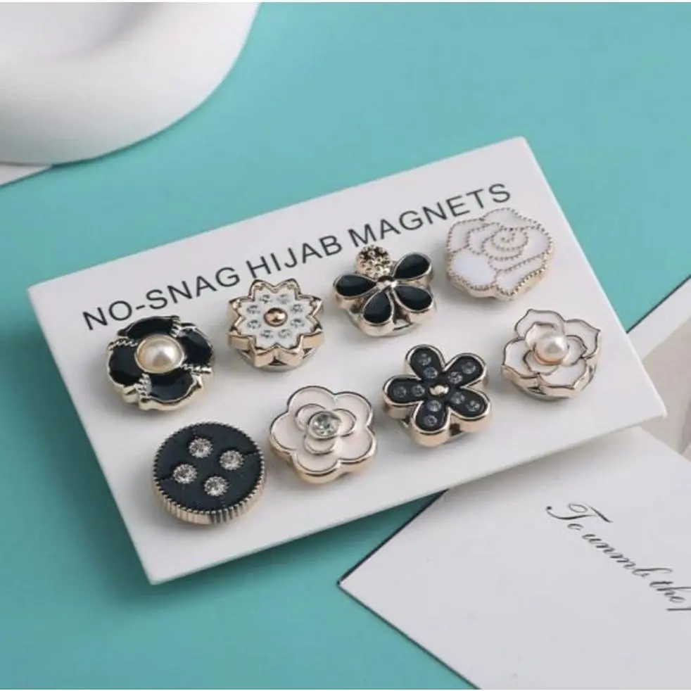 No Snag Hijab Magnets - Secure & Easy-to-Use Hijab Clips for Smooth Wear