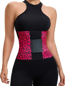 1 Count Leopard Print Shapewear Belts for Women, Fajas, Waist Cincher, Firm Tummy Control Shaper Corset Structure Shapewear with Triple Wrap, Comforty Waist Trainer Adjustable Fit, High Compressing Slim Girdle, Underwear, Suitable For Training