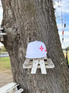 Zia Classic (Pink) (White Snapback)