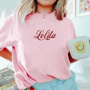 Lolita T-shirt, Little Girl Tee, Graphic Printed Cotton Shirts