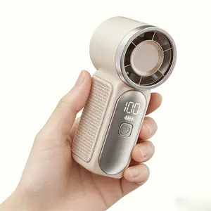 Mini Handheld Fan, Small Purse Fan for Women, Pocket Fan, Makeup Fan, High-Speed Turbo, 6-Gear Adjustable with LED Display, USB Rechargeable, Portable Fan for Travel, Outdoor, Girls   Valentine's Day gift