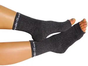 Original Pedi-Sox  Professional Medium Weight Open-Toe Pedicure Socks - Charcoal