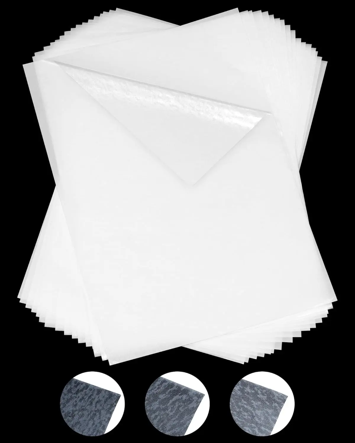 Double Sided Iron On Adhesive Sheets 20 PCS Heavy Weight A4 Size Double-Sided Press-on Patch Heat Melt Fabric Glue Sheet Permanent Fusible Adhesive Sheets
