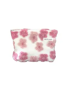 3D Plush Flower Makeup Bag, Soft Pillow Case, Large Capacity Portable Storage Bag, Fairy Style Toothbrush Holder, Cute Design