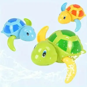 Wind-Up Swimming Turtle Toy, Fun Bath Time Gift for Kids, Smooth Shell with Cute Design, Ideal for Family Bathroom Play, Perfect Birthday or Christmas Present