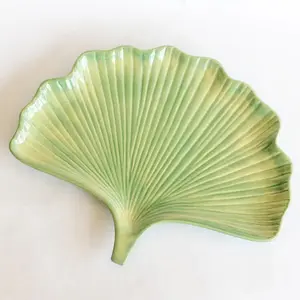 Ceramic Ginkgo Leaf Tray