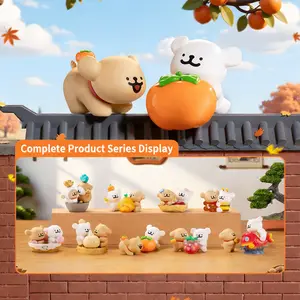 MNISO “Lines Little Puppy” Lucky Woof Series Blind Box — Cute Trendy Collectible Desk Ornament/Figurine, Holiday Gift