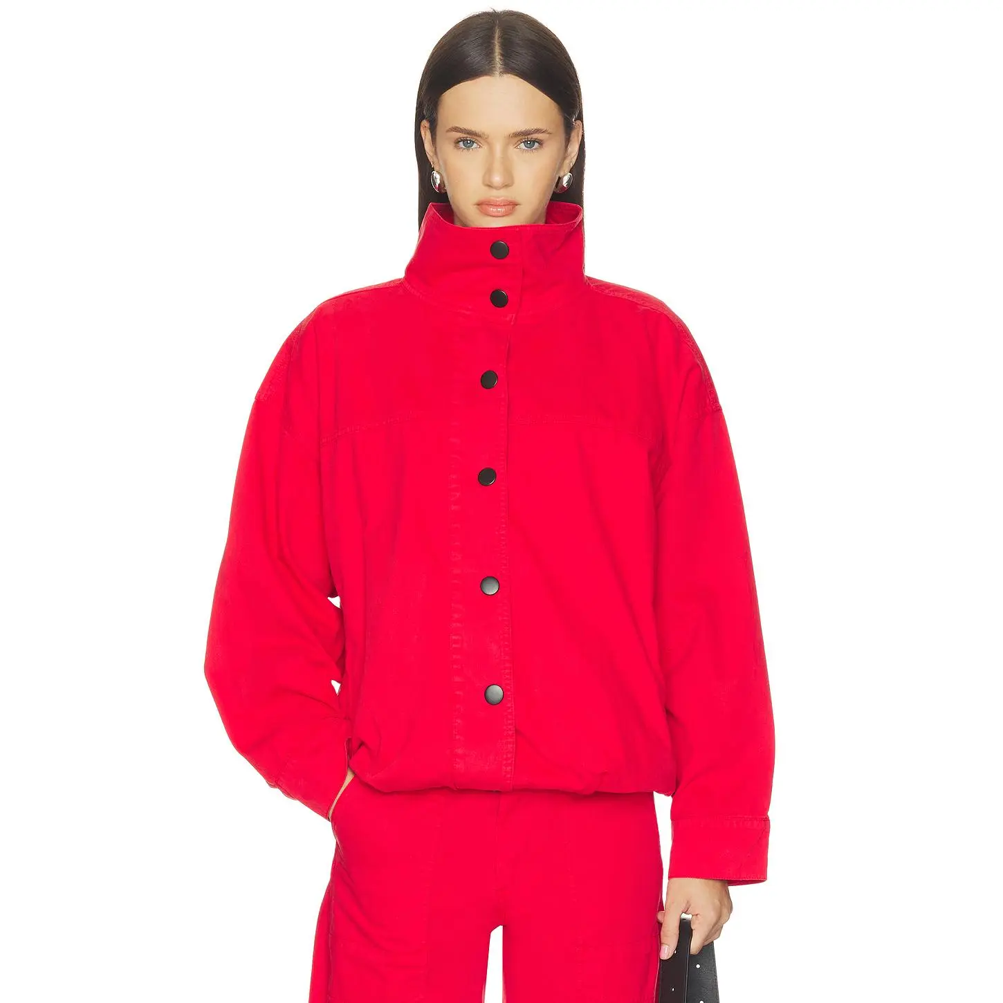 PISTOLA Liberty Funnel Neck Jacket in Negroni