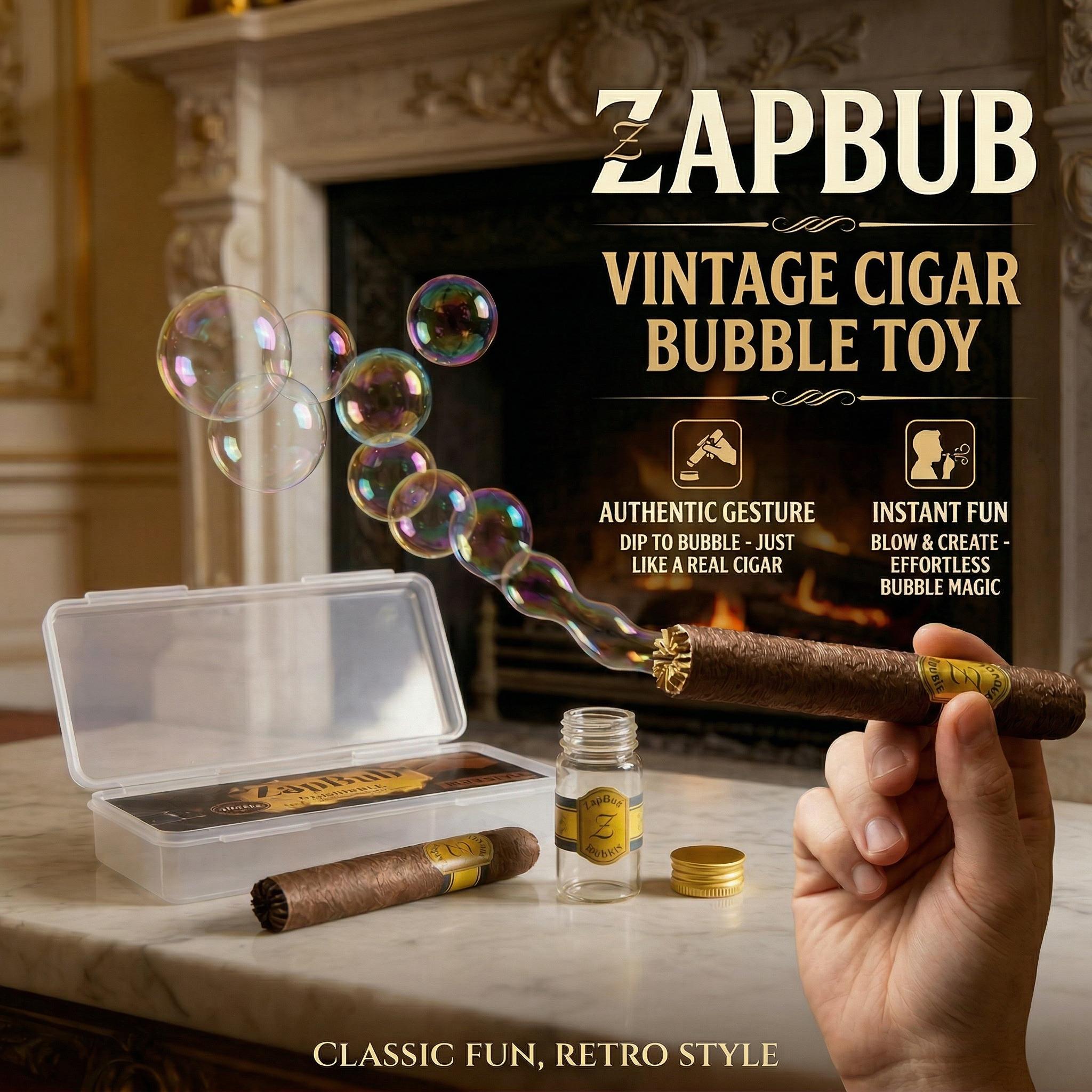 Novelty Cigar Bubble Toy-Bubble Maker for Stress & Anxiety Relief, Relaxing Sensory Toys for Adults , Fun Party Gift for Men Women