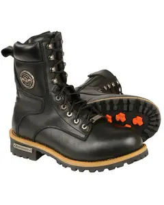 Milwaukee Leather Men's Men'S Lace To Toe Logger Boot Round - Mbm9095