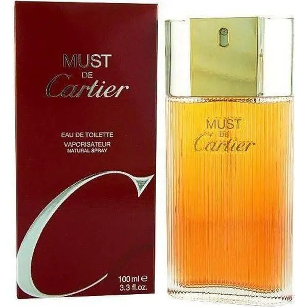 Cartier MUST de CARTIER Women's Eau de Toilette Spray - 3.3 fl oz (3.4 fl oz Option) - Oriental Vanilla-Base, Floral Fragrance, Sprayer/Atomizer Boxed Women's Fragrance, Refreshing, New in Box, Sprayer Women's Fragrance
