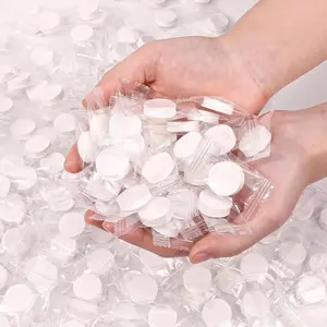 Compressed Towel 100 PCS - Mini Disposable Cotton Tablets Portable Face Towels for Travel Camping Hiking and Beauty