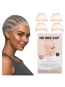Lace Wig Cap Set, Invisible Breathable Super Elastic Natural Look, High Elasticity Press Hair Cap, Casual Style, All Seasons, Adjustable Wig Cap