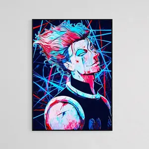 (Poster) Hisoka Print, Hunteer X Hunter, Anime Wall Art, Manga Poster, Japanese Character Decor, Room Decor, Gift for Anime Fan, Manga Artwork