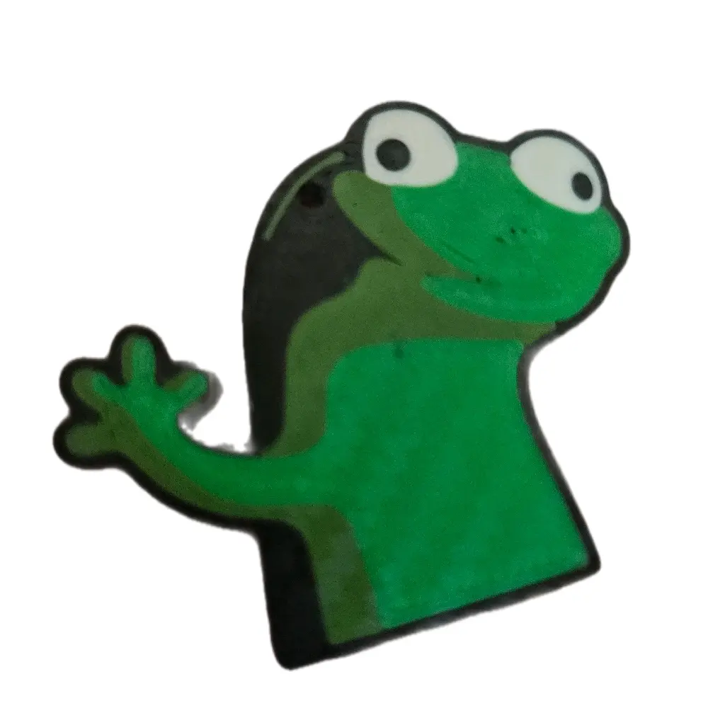 Lizard Keychain - Green and Black Design as shown
