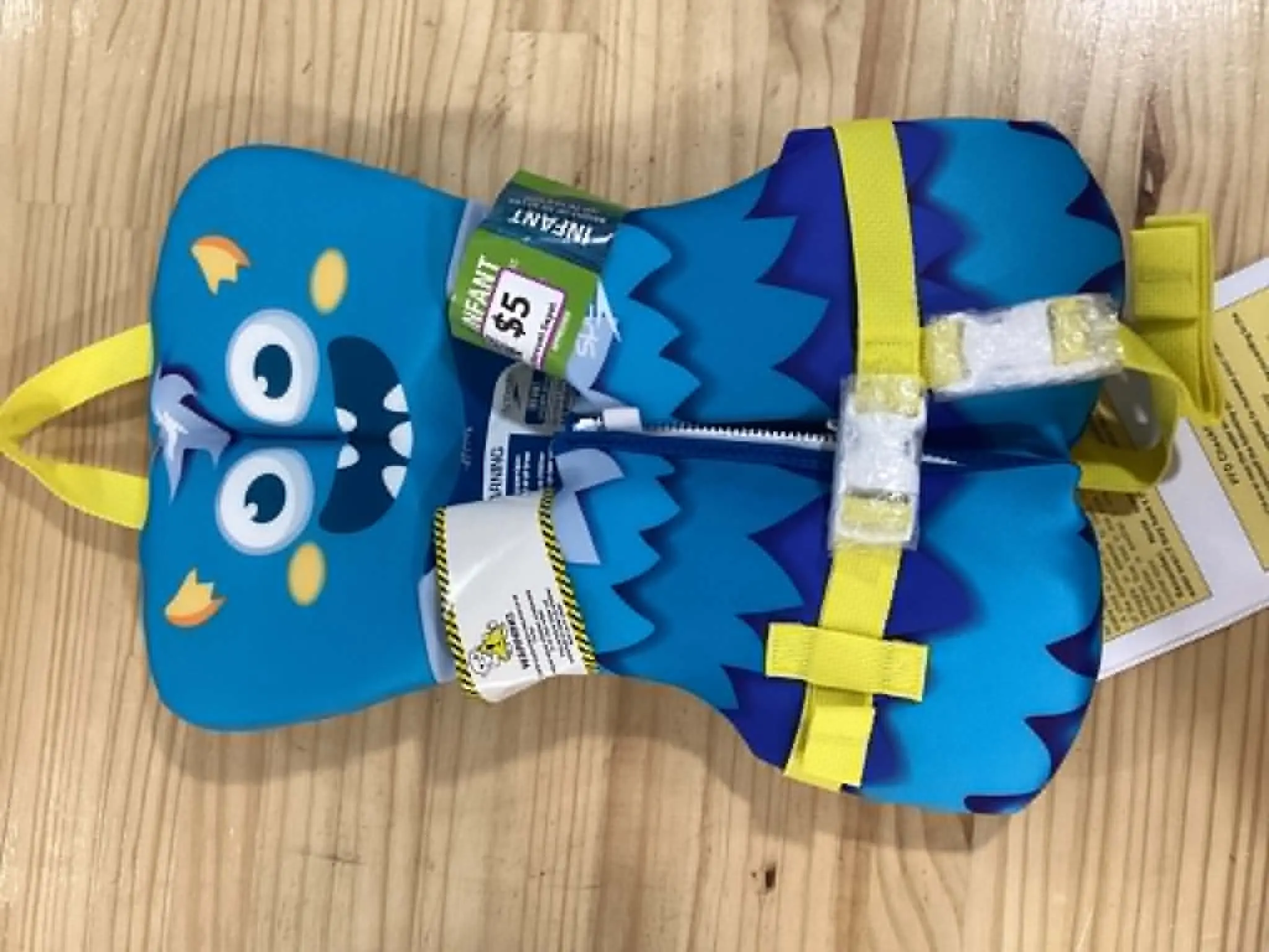 Speedo Infant Life Jacket PFD Blue Monster
